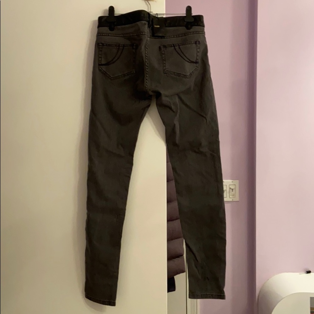 Maje Glorious Grey Faux Women’s Jeans - Picture 7 of 8